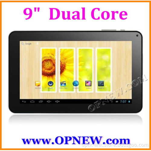 cheap 9 inch a23 tablet PC dual core Android 4.2.2 1.2GHz, External 3G, Wi-Fi & Capacitive Touch, OPNEW 1080P